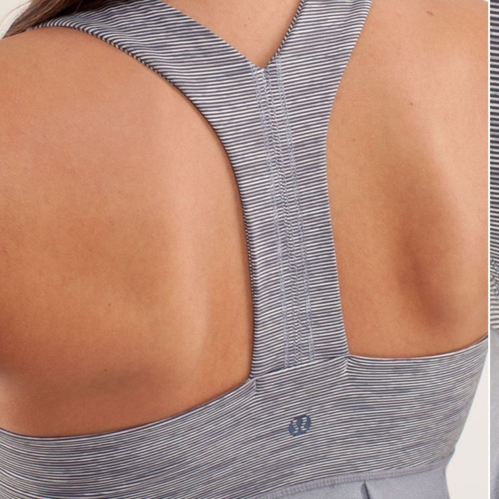 LULULEMON Power Dance Tank Gray Sz 10 - Picture 4 of 12